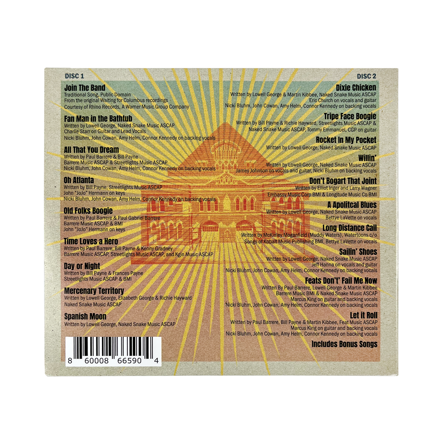 Little Feat: Celebrating Waiting for Columbus at The Ryman (2-CD Set)