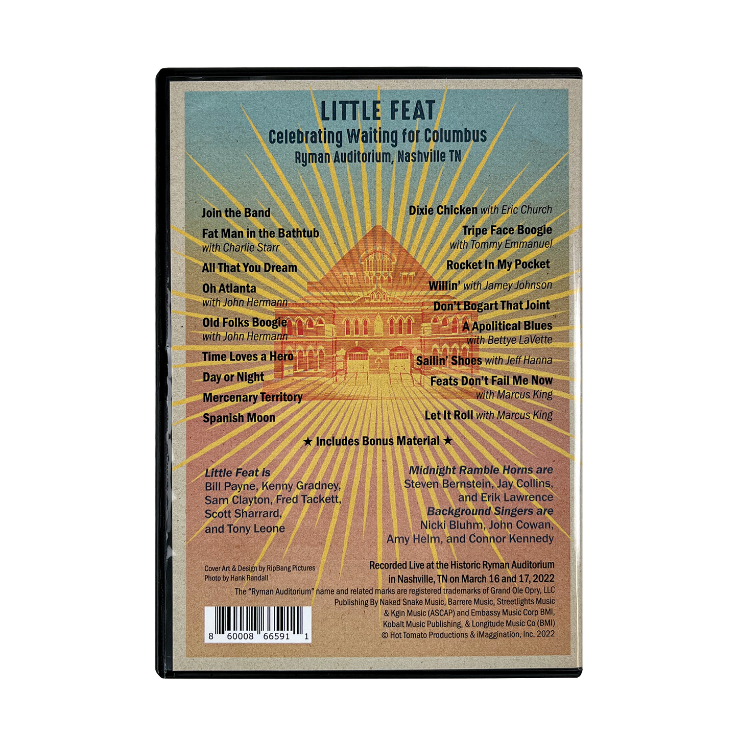 Little Feat: Celebrating Waiting for Columbus at The Ryman (DVD)