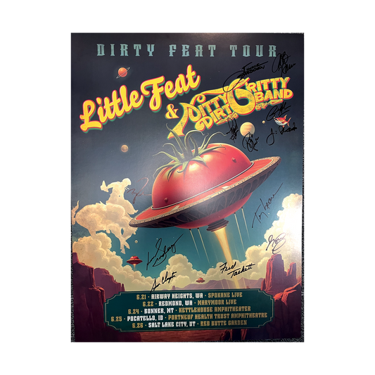 Autographed Dirty Feat Tour Posters