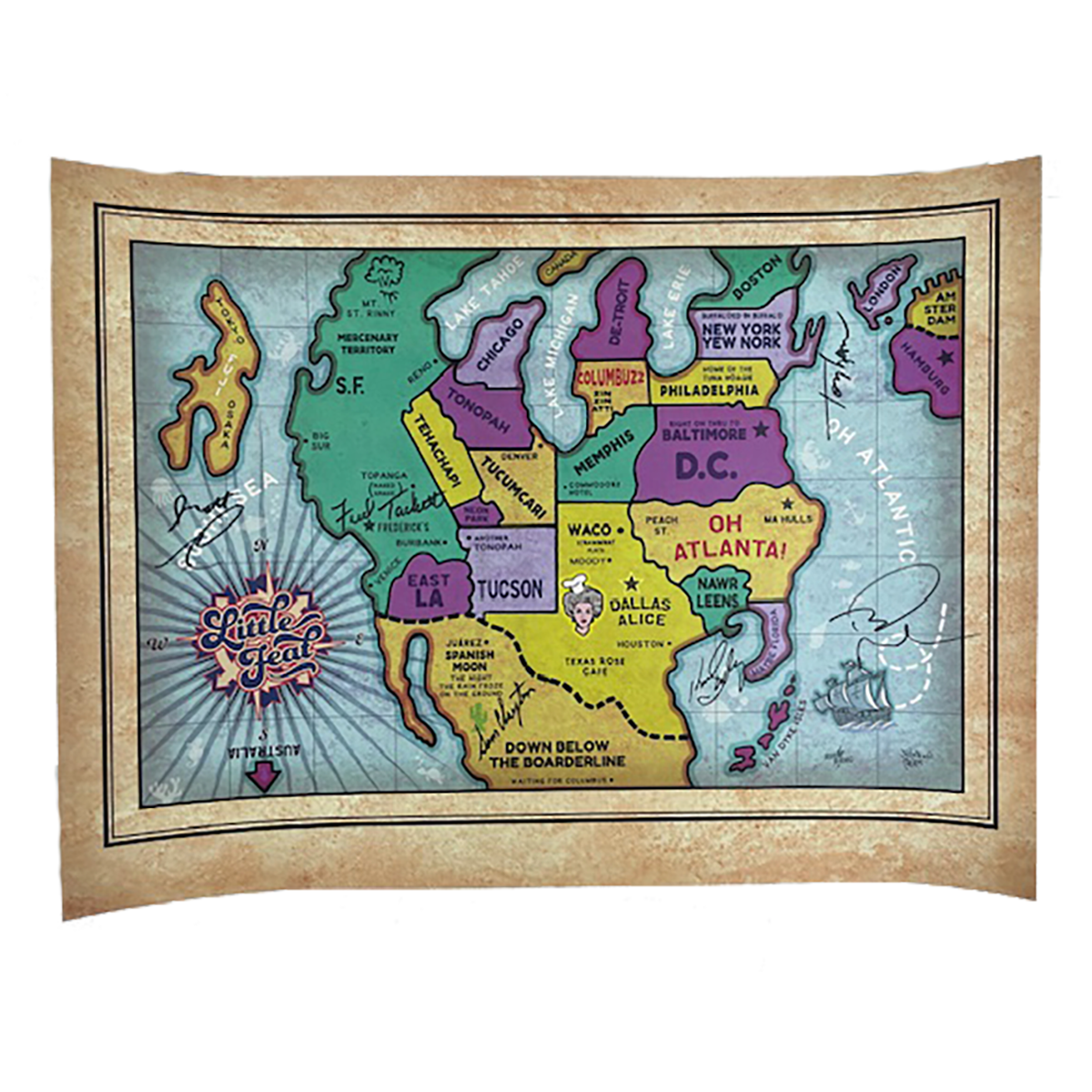 Map Tour Poster - Signed