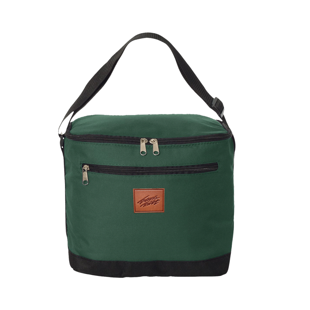 Logo Leather Patch Cooler Bag