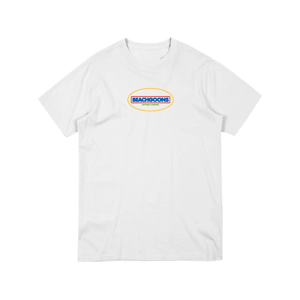 Beach Goons - "Oval Logo" White Tee