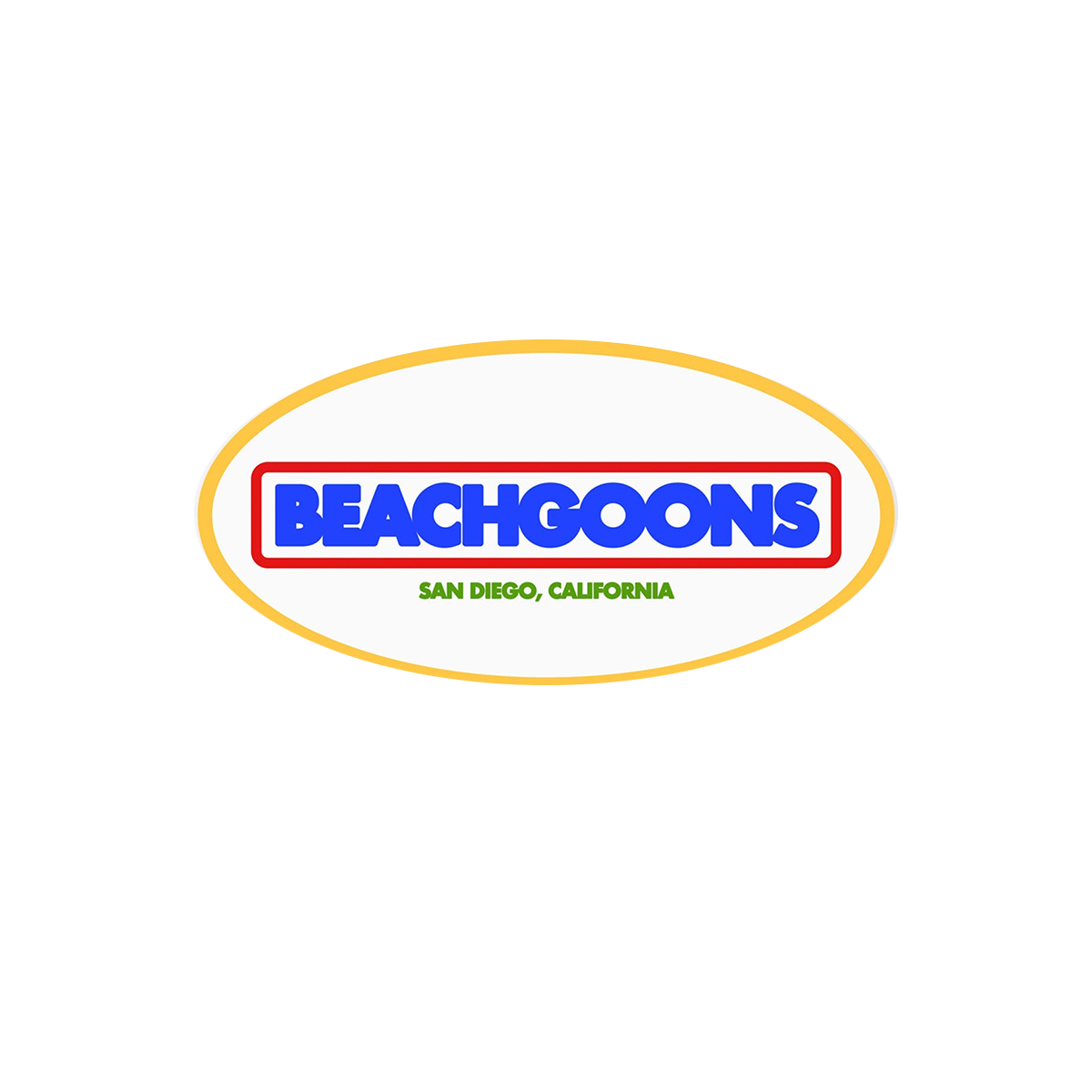 Beach Goons - "San Diego, CA" sticker