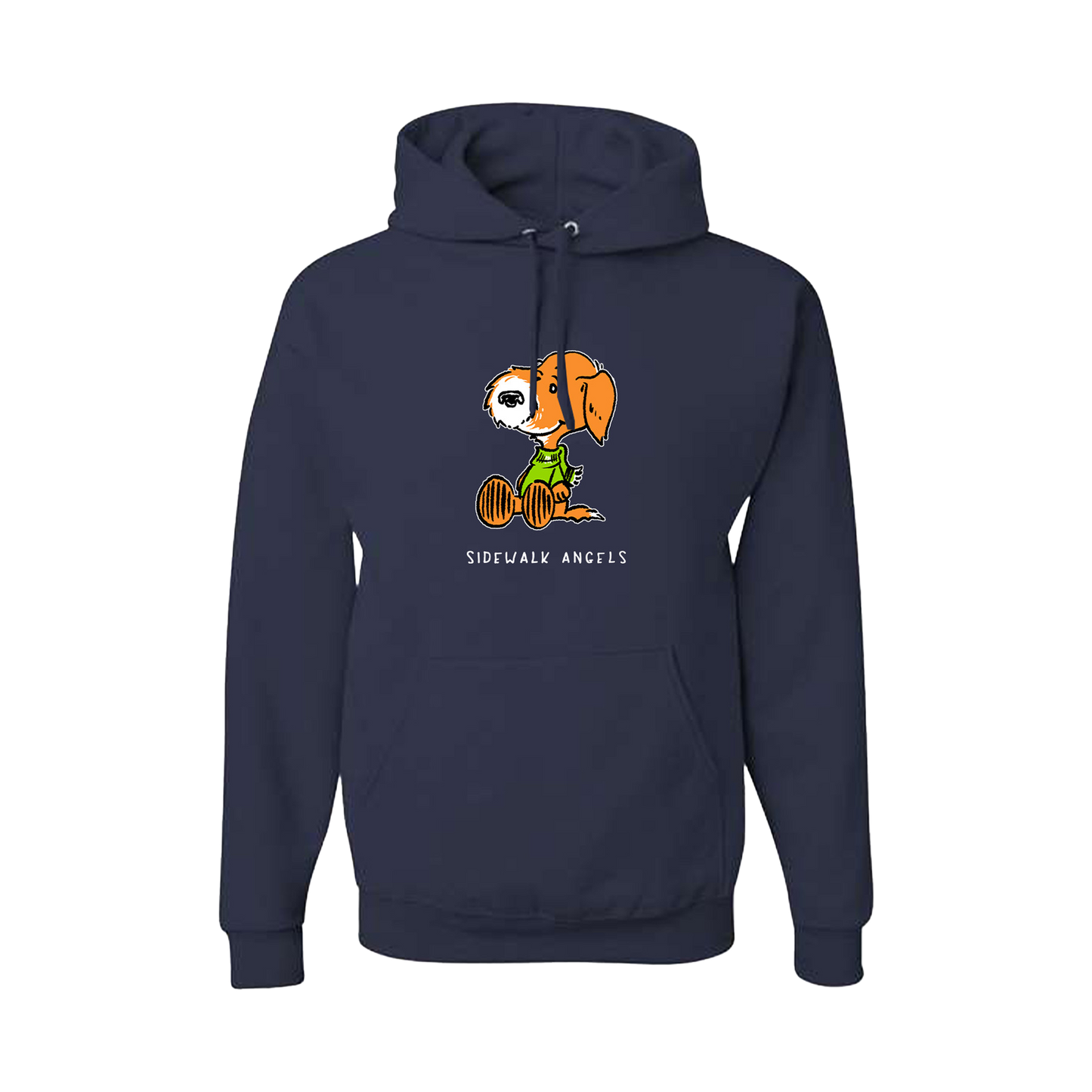 Cartoon Navy Pullover Hoodie