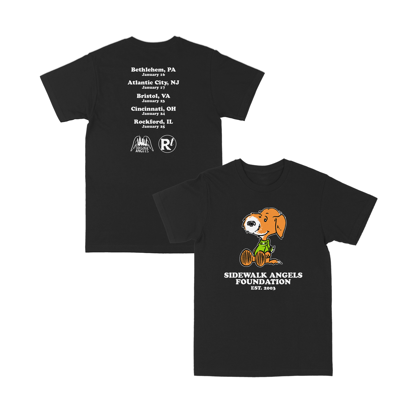 Cartoon 2026 Black Tour Tee
