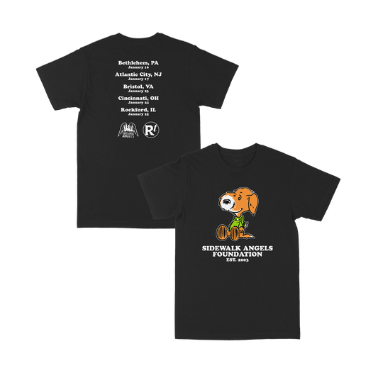Cartoon 2026 Black Tour Tee