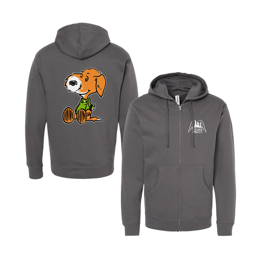 Cartoon Grey Heather Zip Up Hoodie