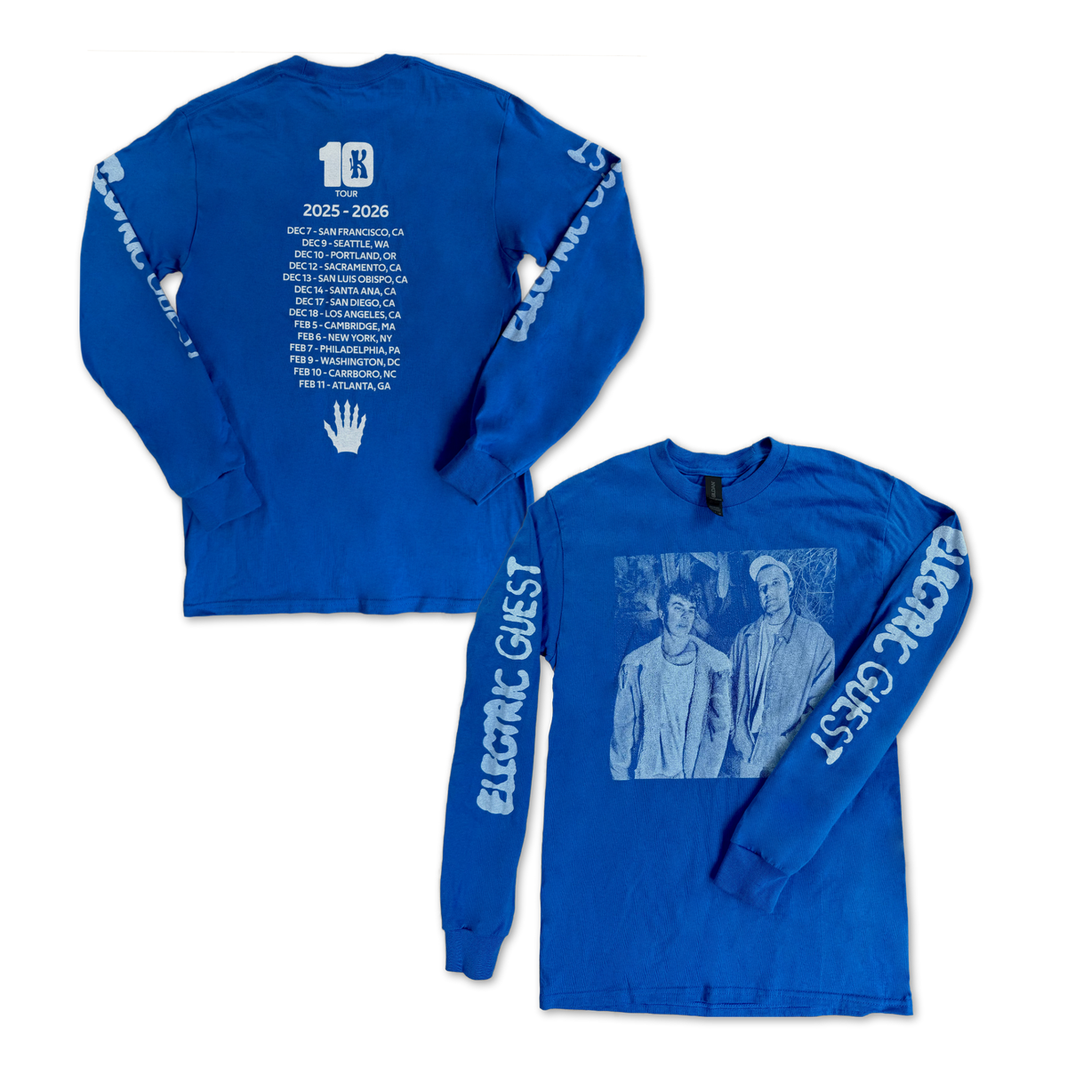 10k 2025-2026 Tour L/S (Blue) T-shirt
