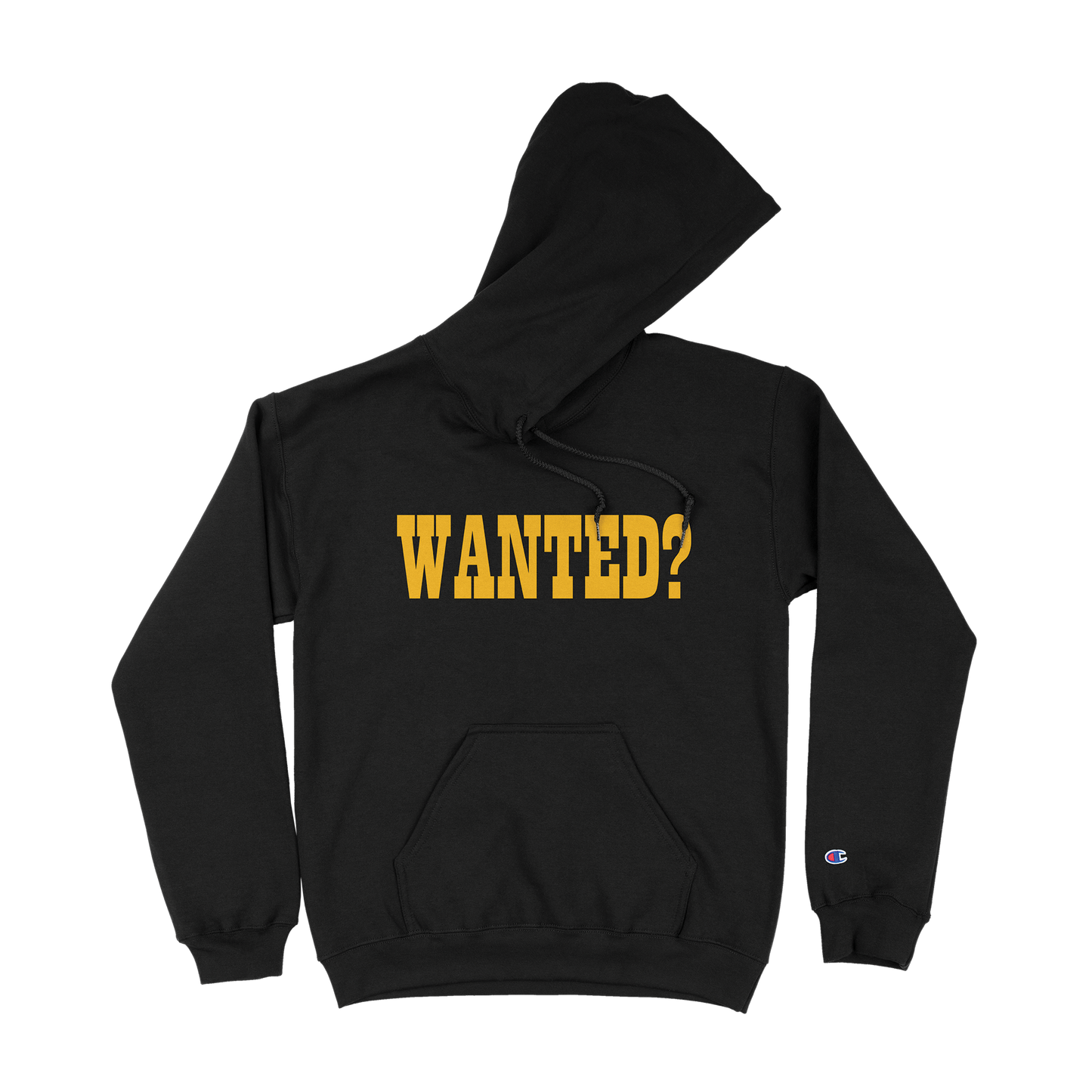 Wanted? Text Pullover Hoodie