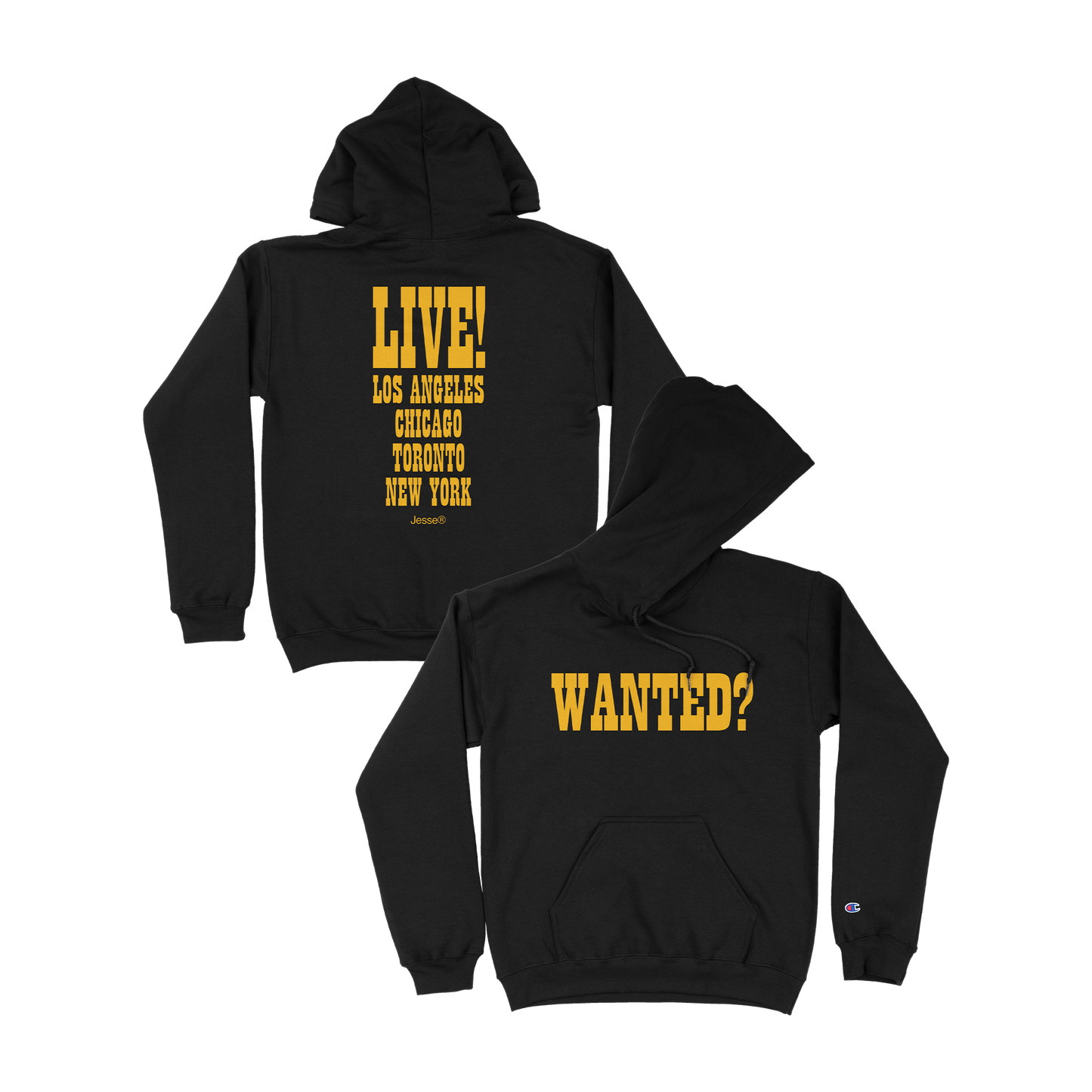 Wanted? Text Pullover Hoodie