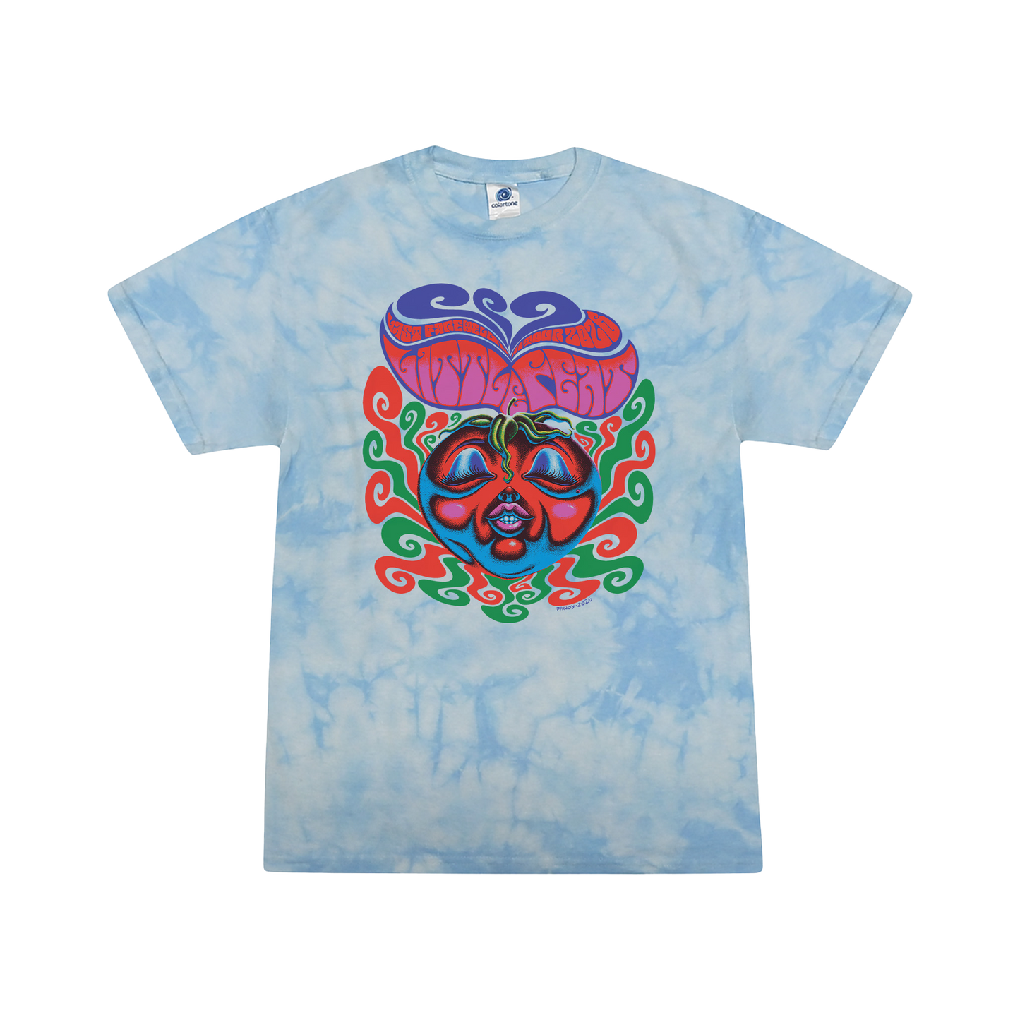 Crystal Blue Tie Dye Tee