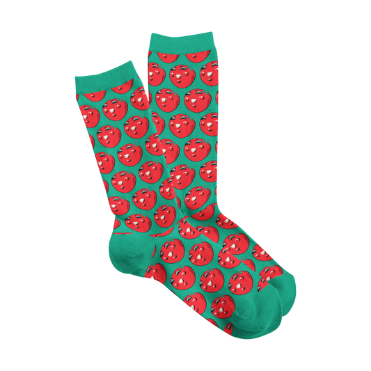 Green & Red Tomato Socks