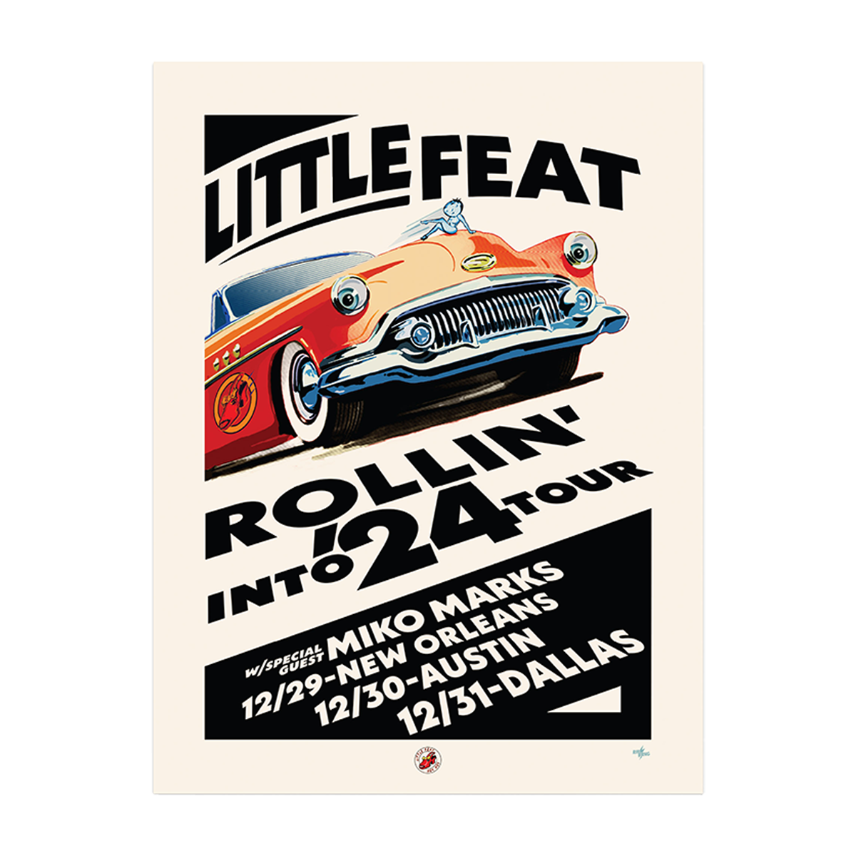 Rollin' Into 2024 Tour Poster The Merch Collective