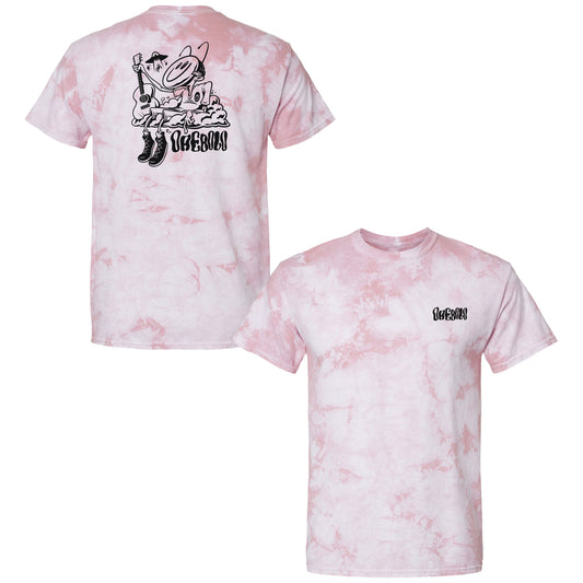 Pink Tie Dye Logo Tee