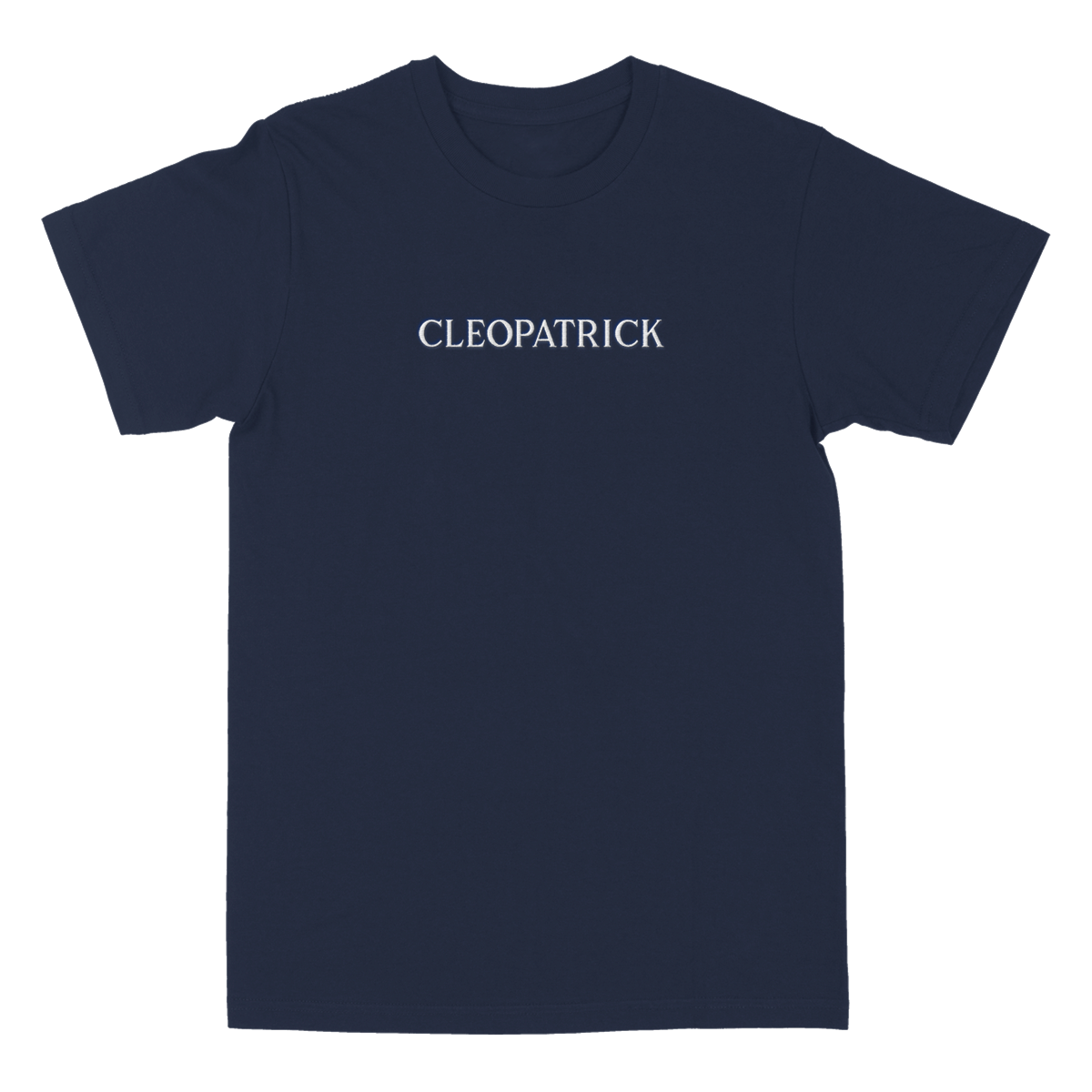 "CLEOPATRICK" EMBROIDERED NAVY T-SHIRT