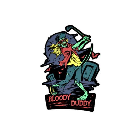Bloody Duddy Golf Sticker