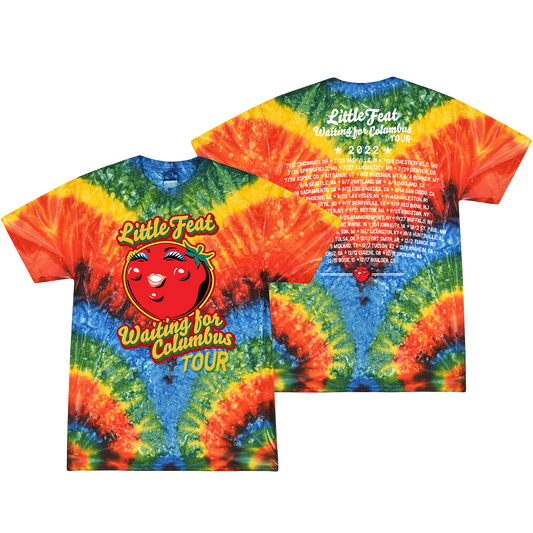 Waiting for Columbus Tie-Dye Tour Date Tee