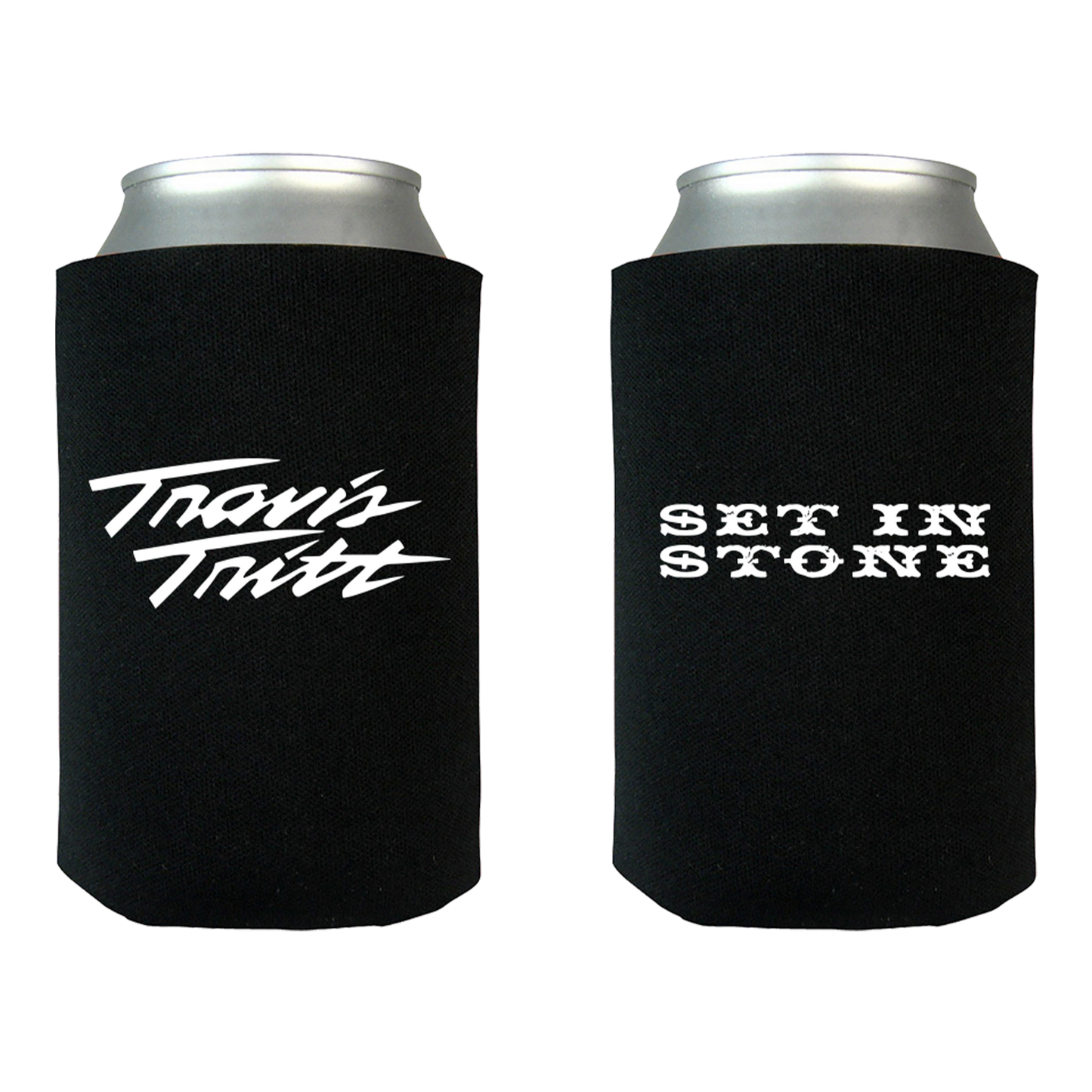 Black Set in Stone Koozie